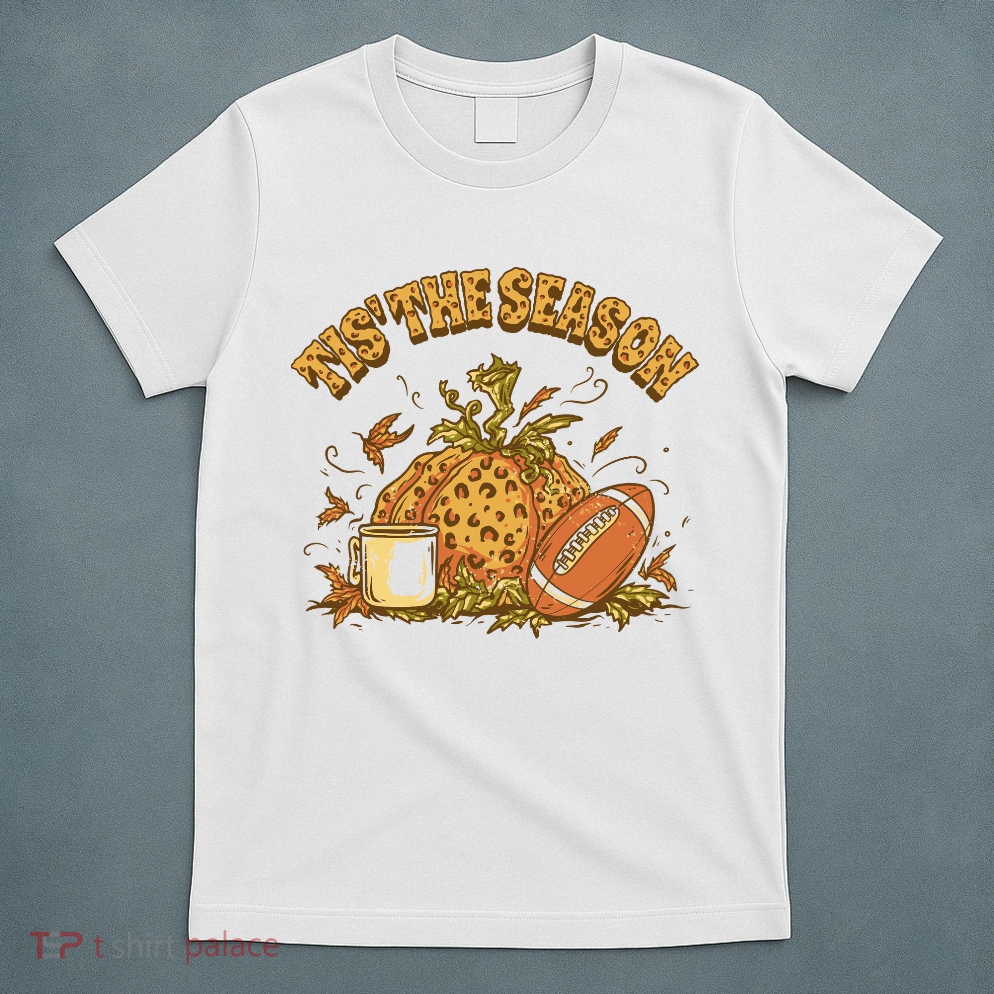 Tis The Season Football Pumpkin T-Shirt