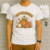 Tis The Season Football Pumpkin T-Shirt thumb 6