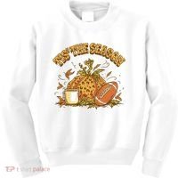 Tis The Season Football Pumpkin Kids Sweatshirt thumb 0