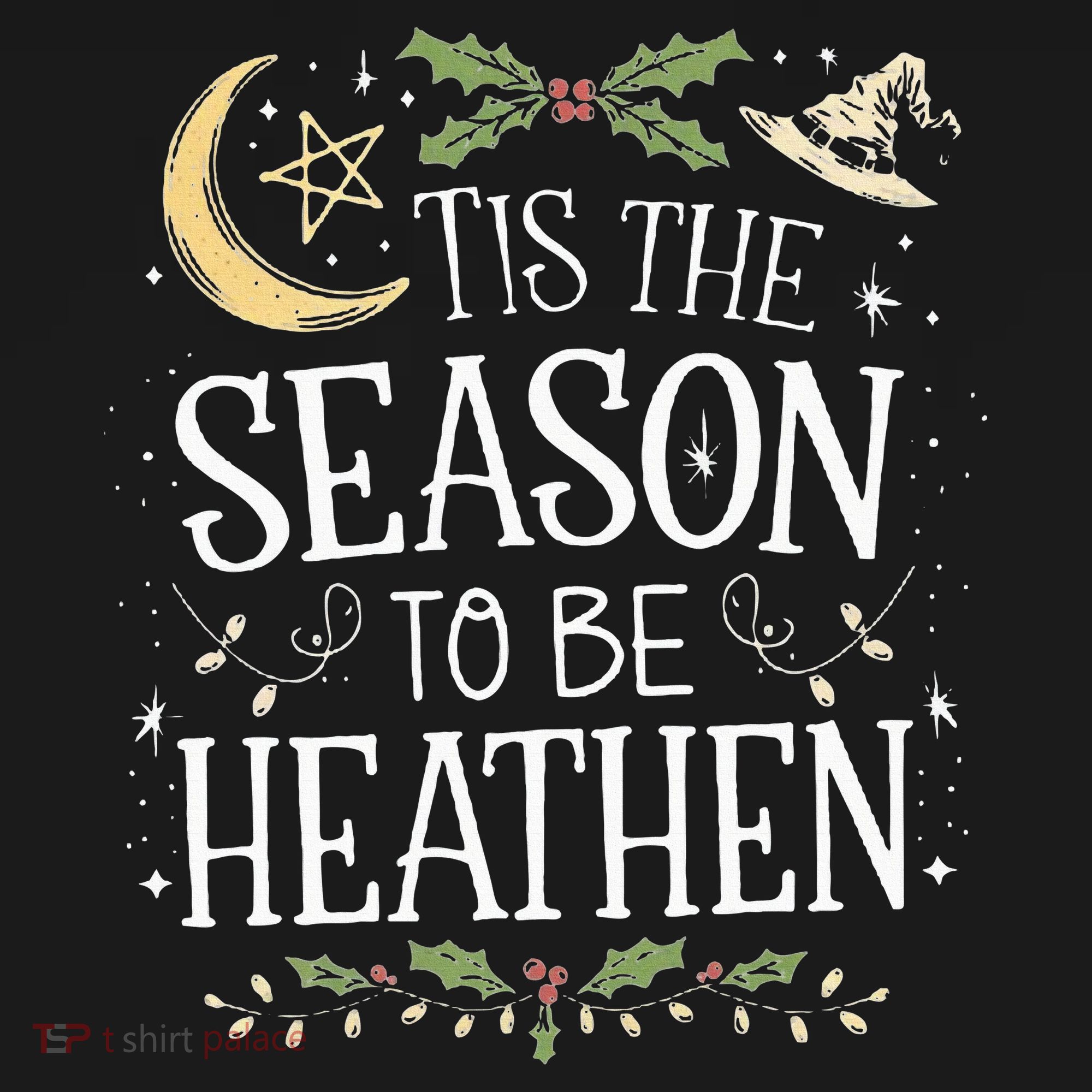 Tis The Season To Be Heathen Pagan Christmas Witch Winter Women's Hoodie