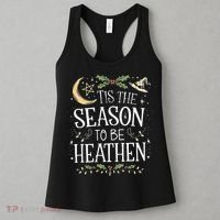 Tis The Season To Be Heathen Pagan Christmas Witch Winter Women's Tank Top thumb 3