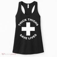 Thick Thighs Save Lives Gym Workout Thick Thighs Women's Tank Top thumb 0