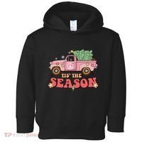 Tis The Season Retro Truck Christmas Toddler Hoodie thumb 0