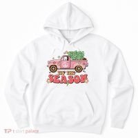 Tis The Season Retro Truck Christmas Hoodie thumb 0