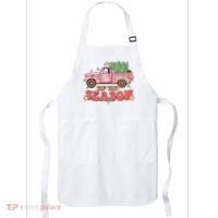 Tis The Season Retro Truck Christmas Apron thumb 0