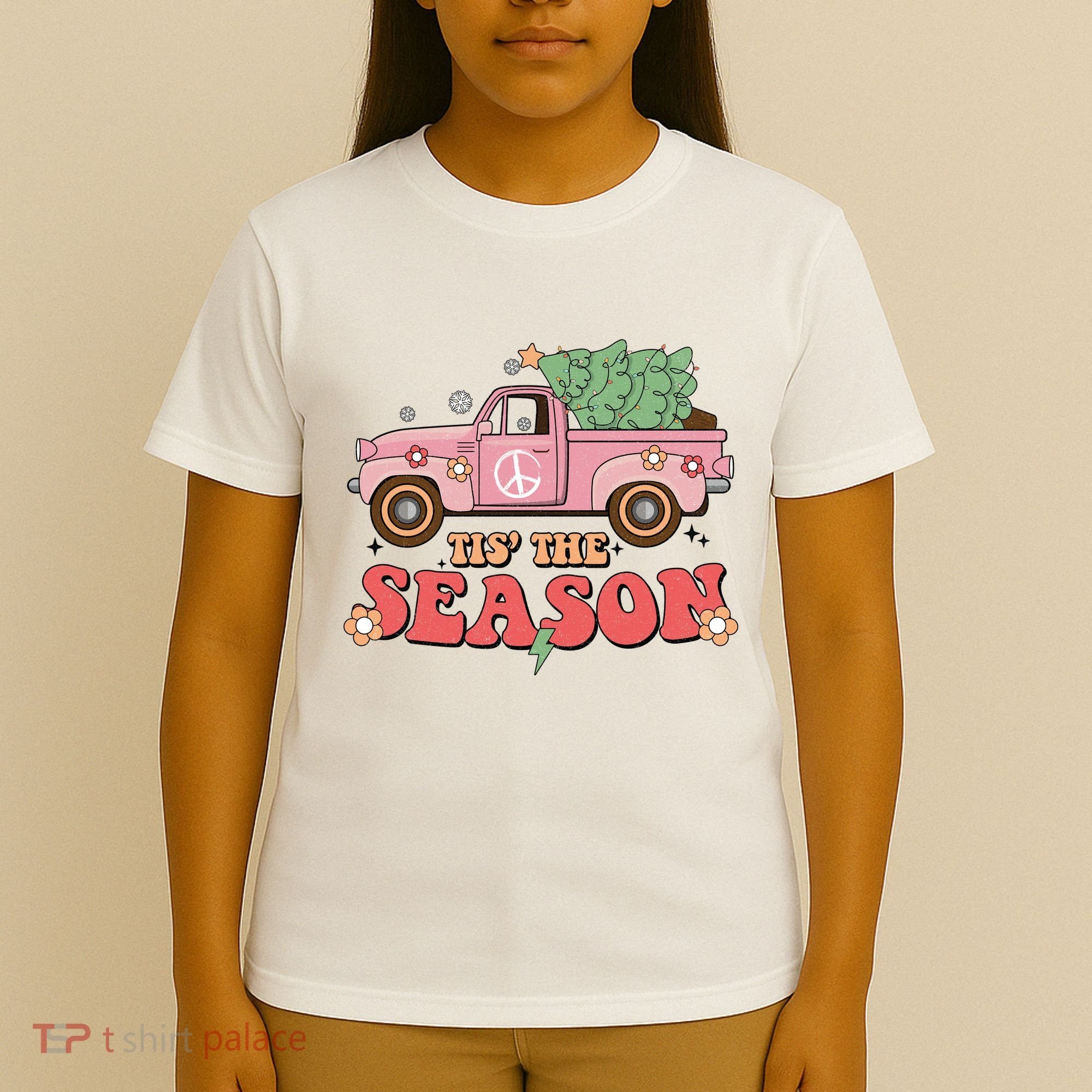 Tis The Season Retro Truck Christmas T-Shirt