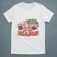 Tis The Season Retro Truck Christmas T-Shirt thumb 5