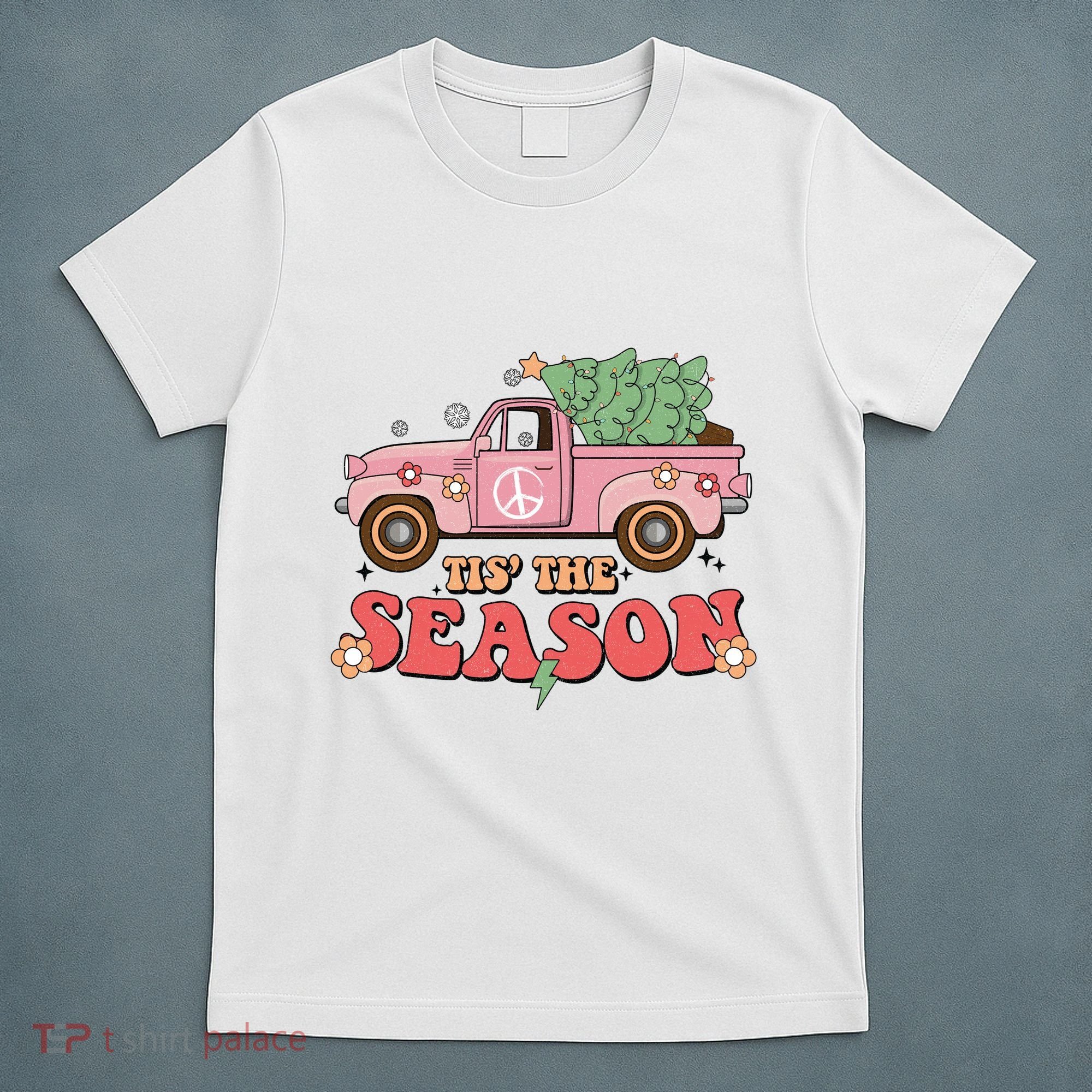 Tis The Season Retro Truck Christmas T-Shirt