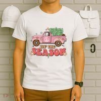 Tis The Season Retro Truck Christmas T-Shirt thumb 6