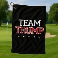 Team Trump Shirts Maga Trump Support Republican Golf Towel thumb 1