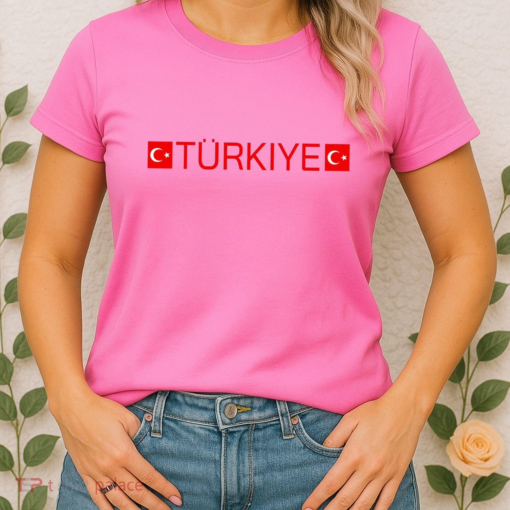 Turkiye Turkish Sports Jersey Style Turkey Flag Women's T-Shirt