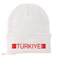 Turkiye Turkish Sports Jersey Style Turkey Flag Beanie thumb 0