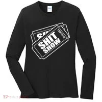 Two tickets shit show Women's Long Sleeve Shirt thumb 0