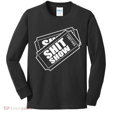 Two tickets shit show Kids Long Sleeve Shirt