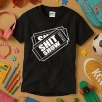 Two tickets shit show Kids T-Shirt thumb 3