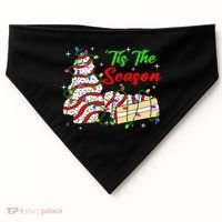 Tis' The Season Christmas Tree Cakes Debbie Xmas USA-Made Doggie Bandana thumb 0