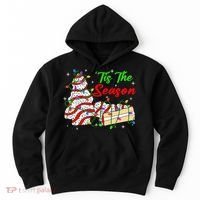 Tis' The Season Christmas Tree Cakes Debbie Xmas Hoodie thumb 0