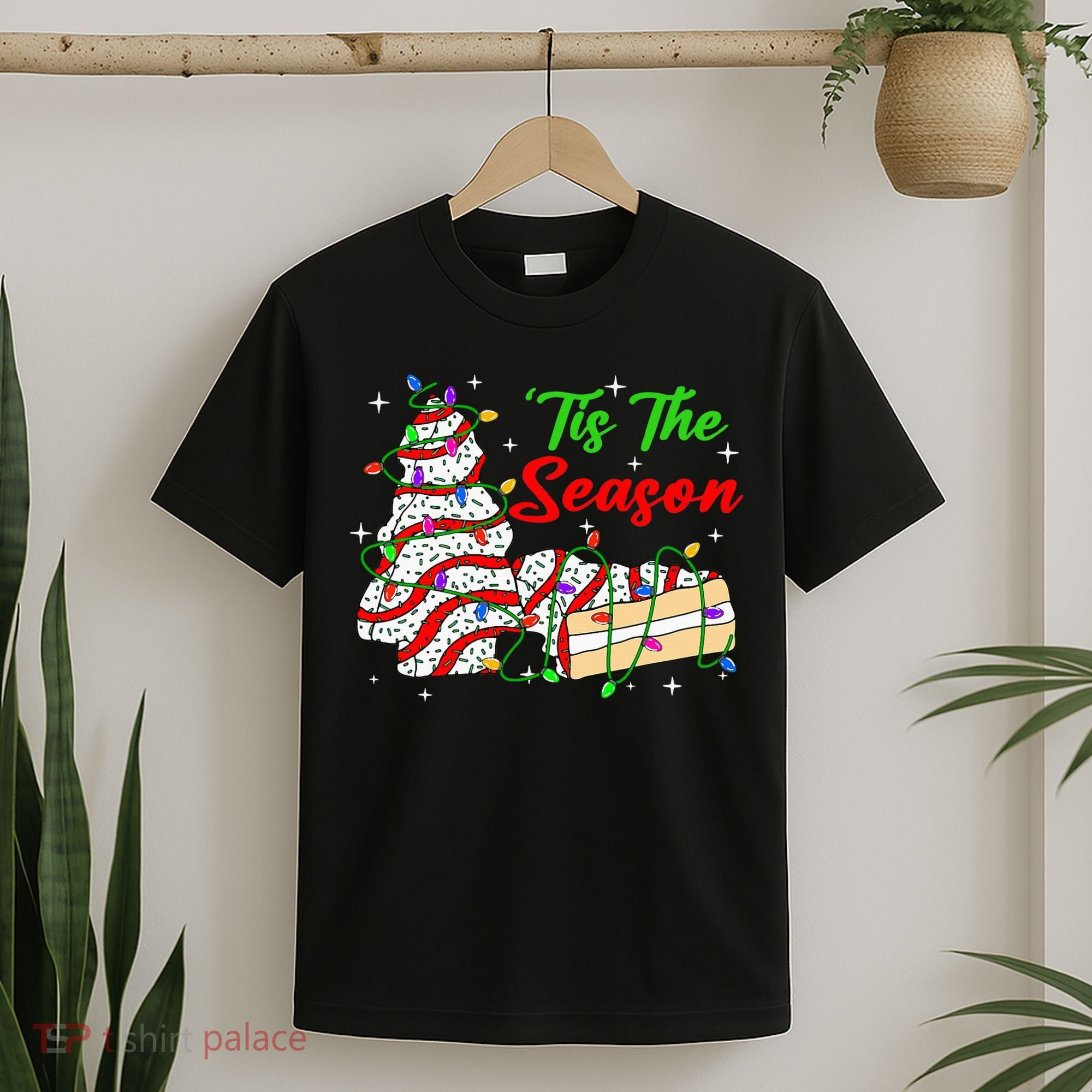 Tis' The Season Christmas Tree Cakes Debbie Xmas T-Shirt