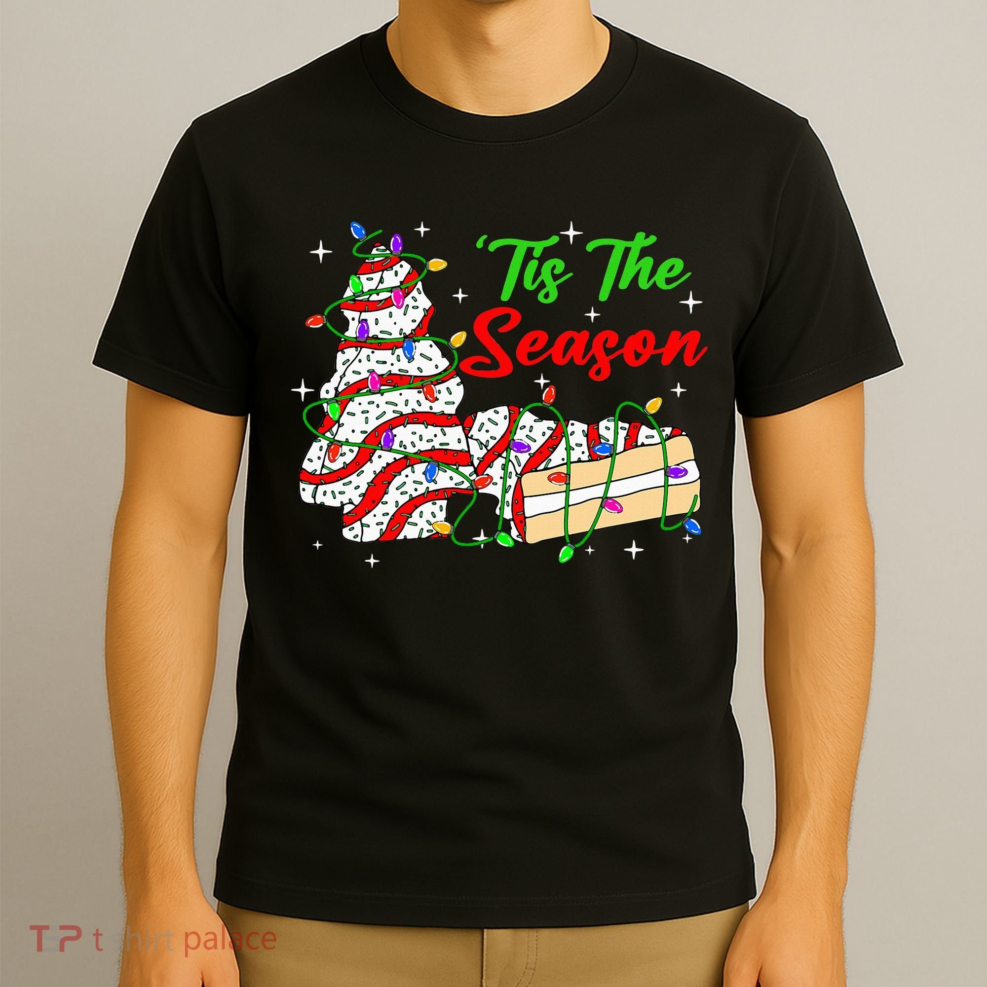 Tis' The Season Christmas Tree Cakes Debbie Xmas T-Shirt