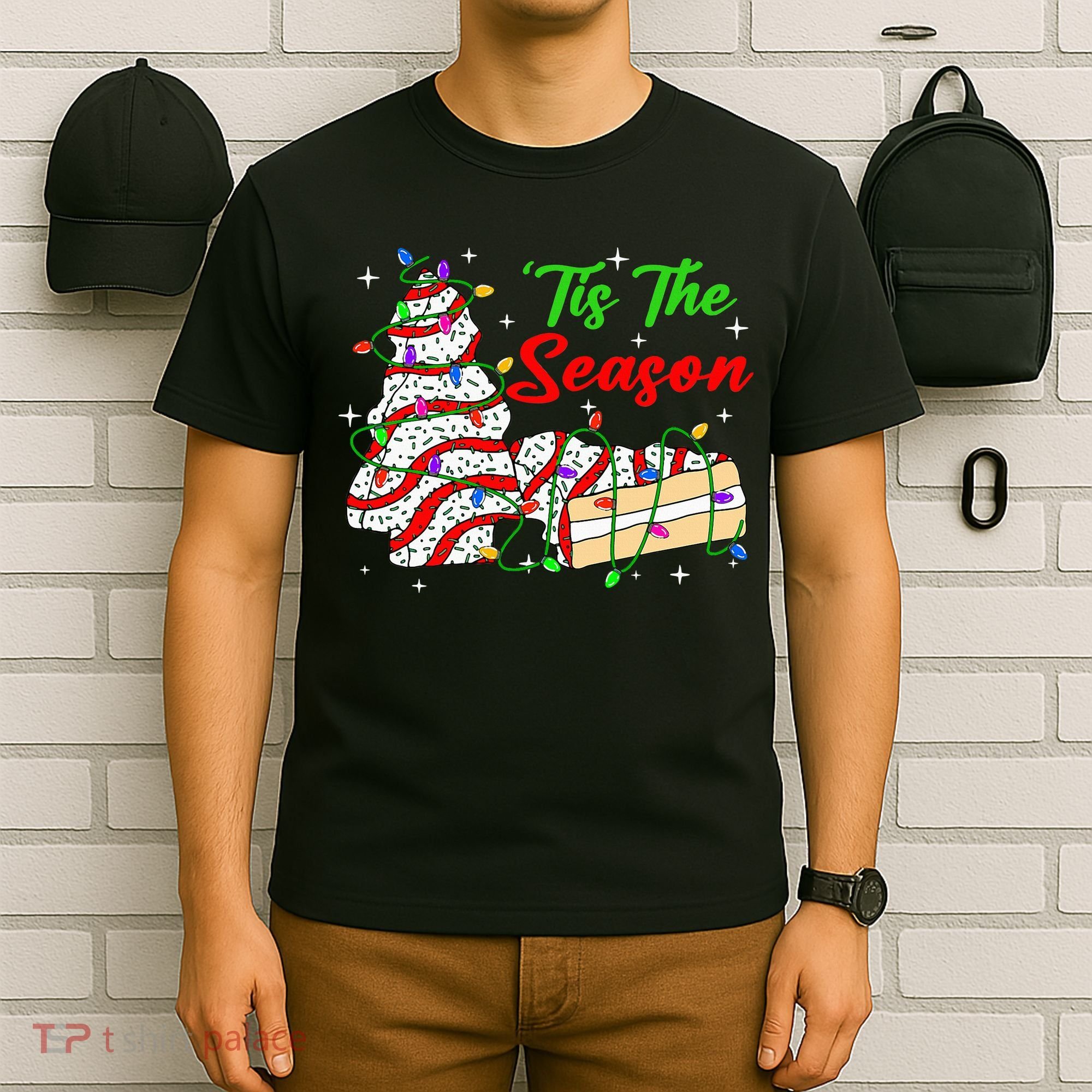 Tis' The Season Christmas Tree Cakes Debbie Xmas T-Shirt