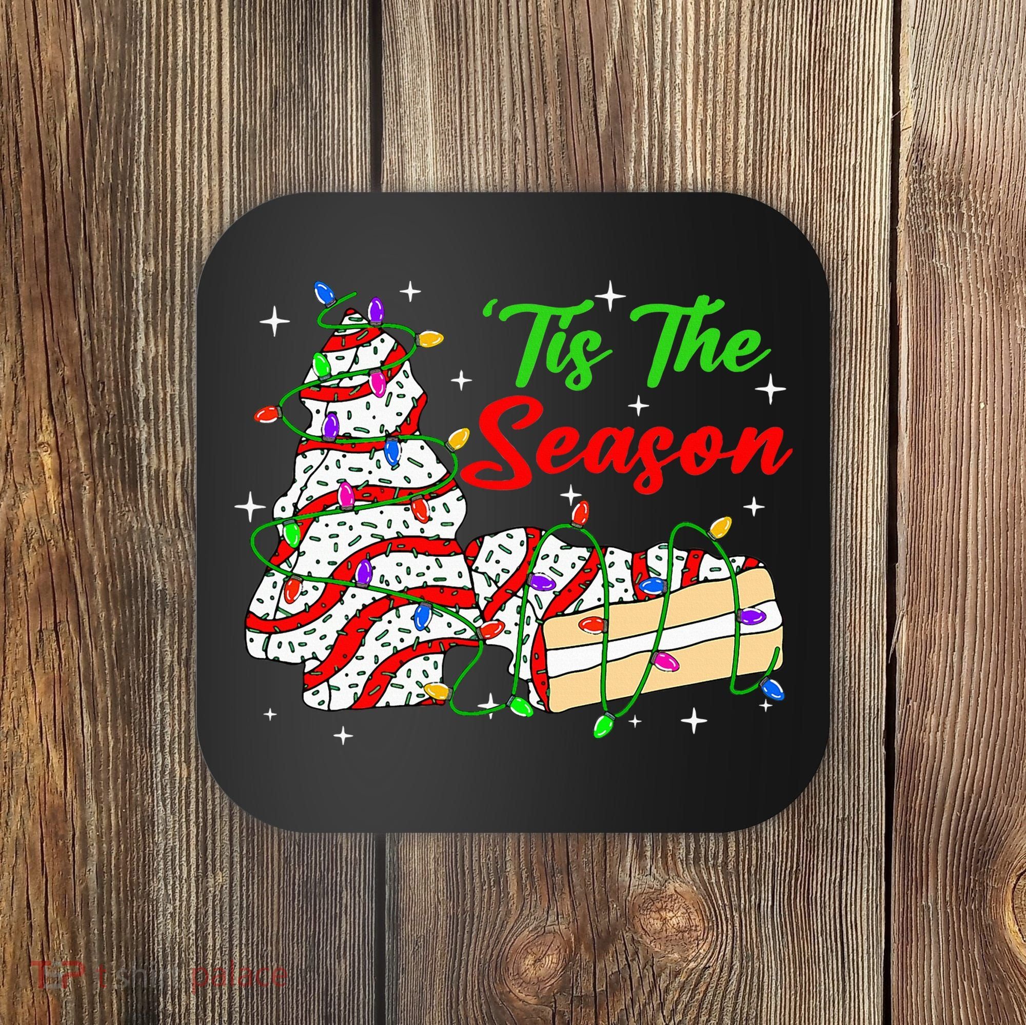 Tis' The Season Christmas Tree Cakes Debbie Xmas Coaster