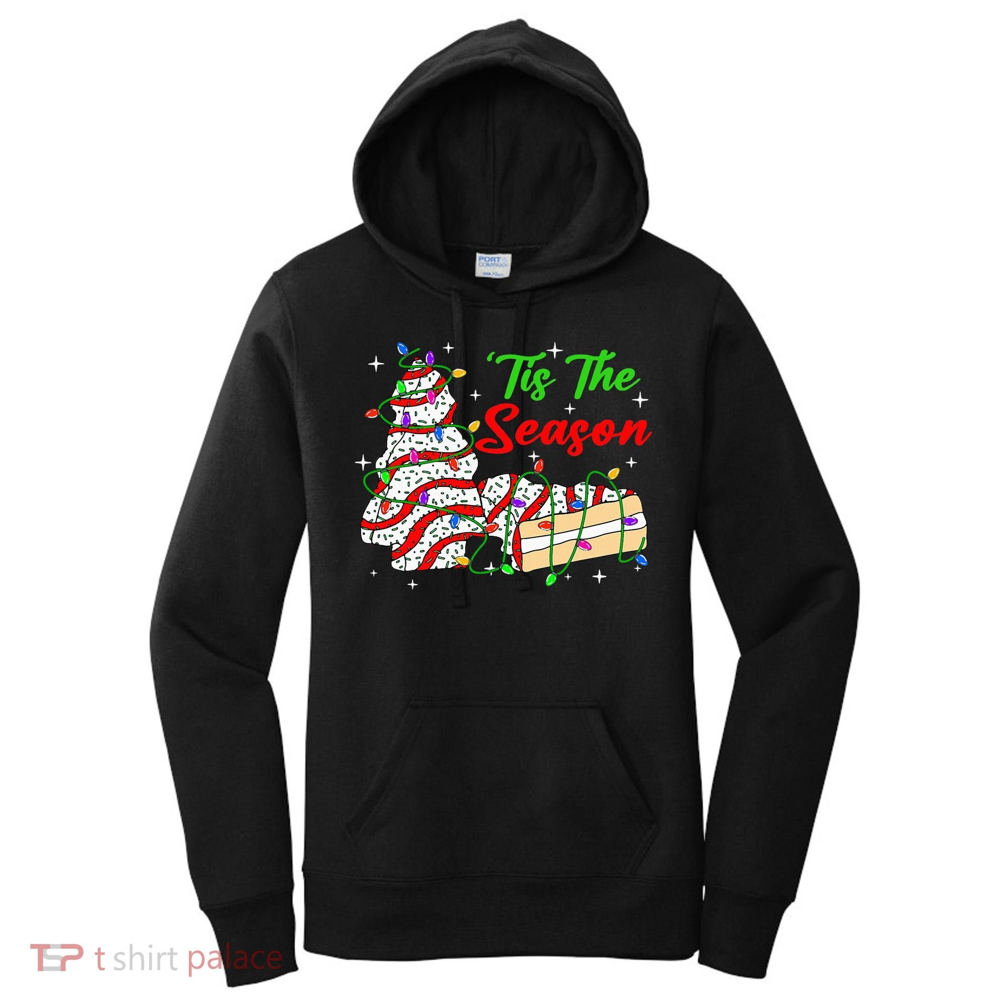 Tis' The Season Christmas Tree Cakes Debbie Xmas Women's Hoodie