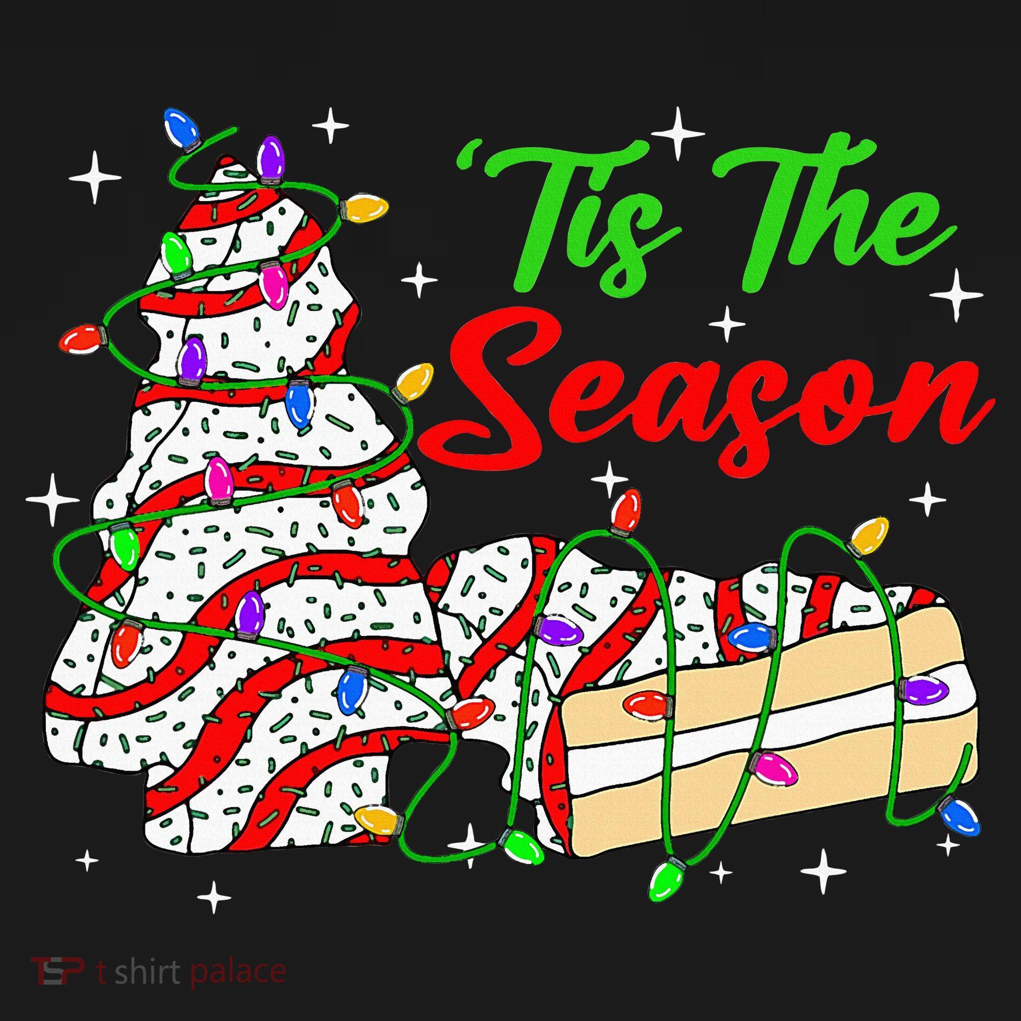 Tis' The Season Christmas Tree Cakes Debbie Xmas Women's Hoodie