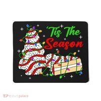 Tis' The Season Christmas Tree Cakes Debbie Xmas Mousepad thumb 0