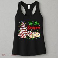 Tis' The Season Christmas Tree Cakes Debbie Xmas Women's Tank Top thumb 3