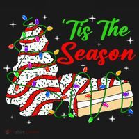 Tis' The Season Christmas Tree Cakes Debbie Xmas Women's Tank Top thumb 5