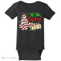 Tis' The Season Christmas Tree Cakes Debbie Xmas Baby Bodysuit thumb 0