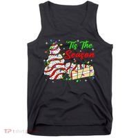 Tis' The Season Christmas Tree Cakes Debbie Xmas Tank Top thumb 0