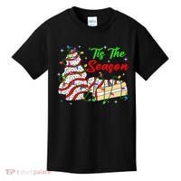 Tis' The Season Christmas Tree Cakes Debbie Xmas Kids T-Shirt thumb 0
