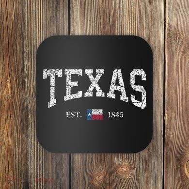 Texas  Texas State Flag Distressed Coaster