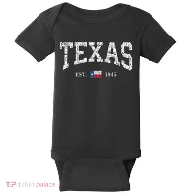 Texas  Texas State Flag Distressed Baby Bodysuit