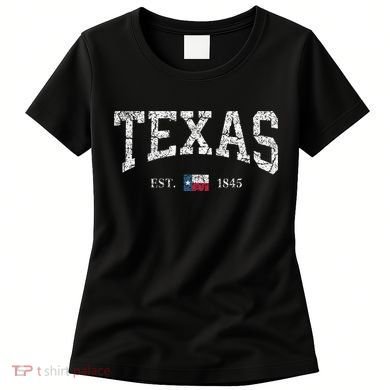 Texas  Texas State Flag Distressed Women's T-Shirt