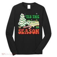 Tis' The Season Christmas Tree Cakes Debbie Groovy Long Sleeve Shirt thumb 0
