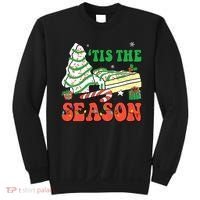 Tis' The Season Christmas Tree Cakes Debbie Groovy Sweatshirt thumb 0