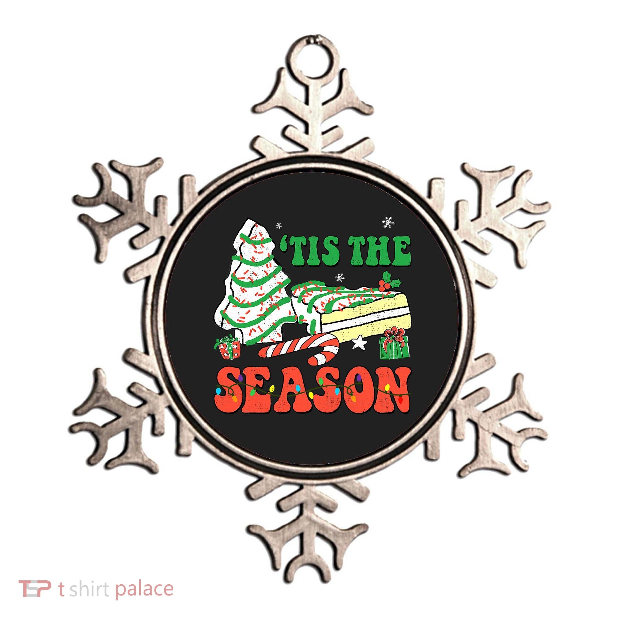 Tis' The Season Christmas Tree Cakes Debbie Groovy Ornament