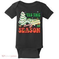 Tis' The Season Christmas Tree Cakes Debbie Groovy Baby Bodysuit thumb 0