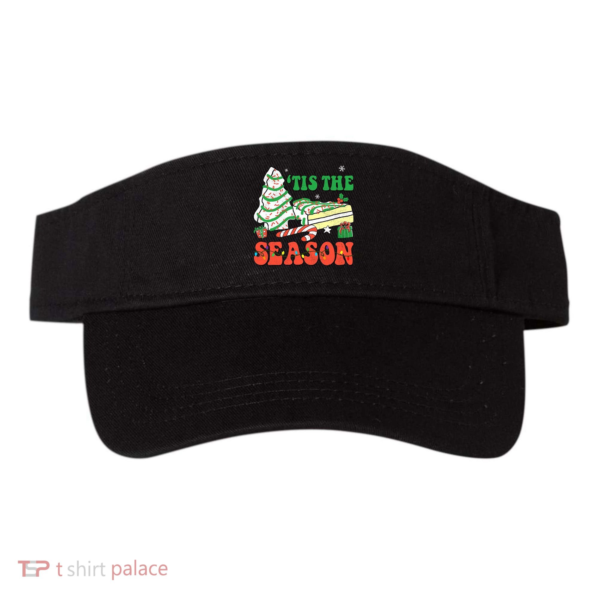 Tis' The Season Christmas Tree Cakes Debbie Groovy Visor