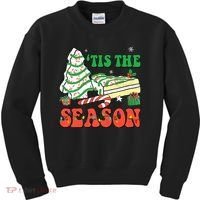 Tis' The Season Christmas Tree Cakes Debbie Groovy Kids Sweatshirt thumb 0