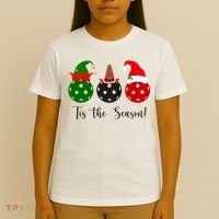 Tis The Season Pickleball Christmas Festive T-Shirt thumb 4