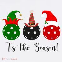 Tis The Season Pickleball Christmas Festive Women's Hoodie thumb 2