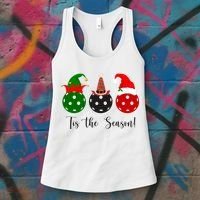 Tis The Season Pickleball Christmas Festive Women's Tank Top thumb 3