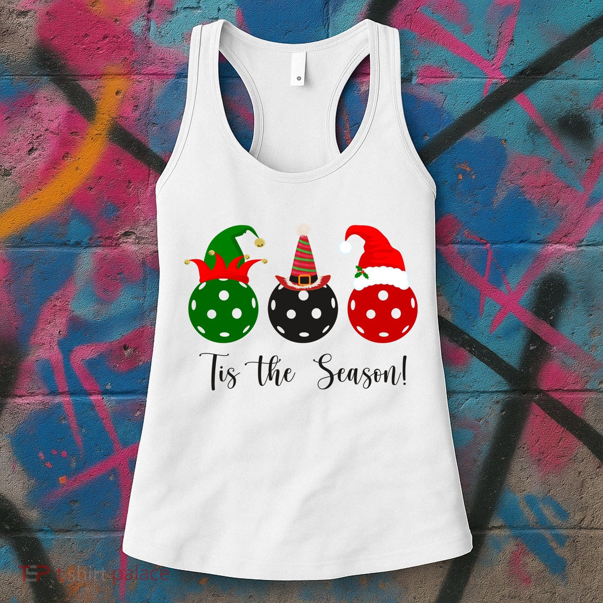 Tis The Season Pickleball Christmas Festive Women's Tank Top