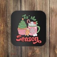 Tis The Season Cozy Christmas Holiday Coaster thumb 0
