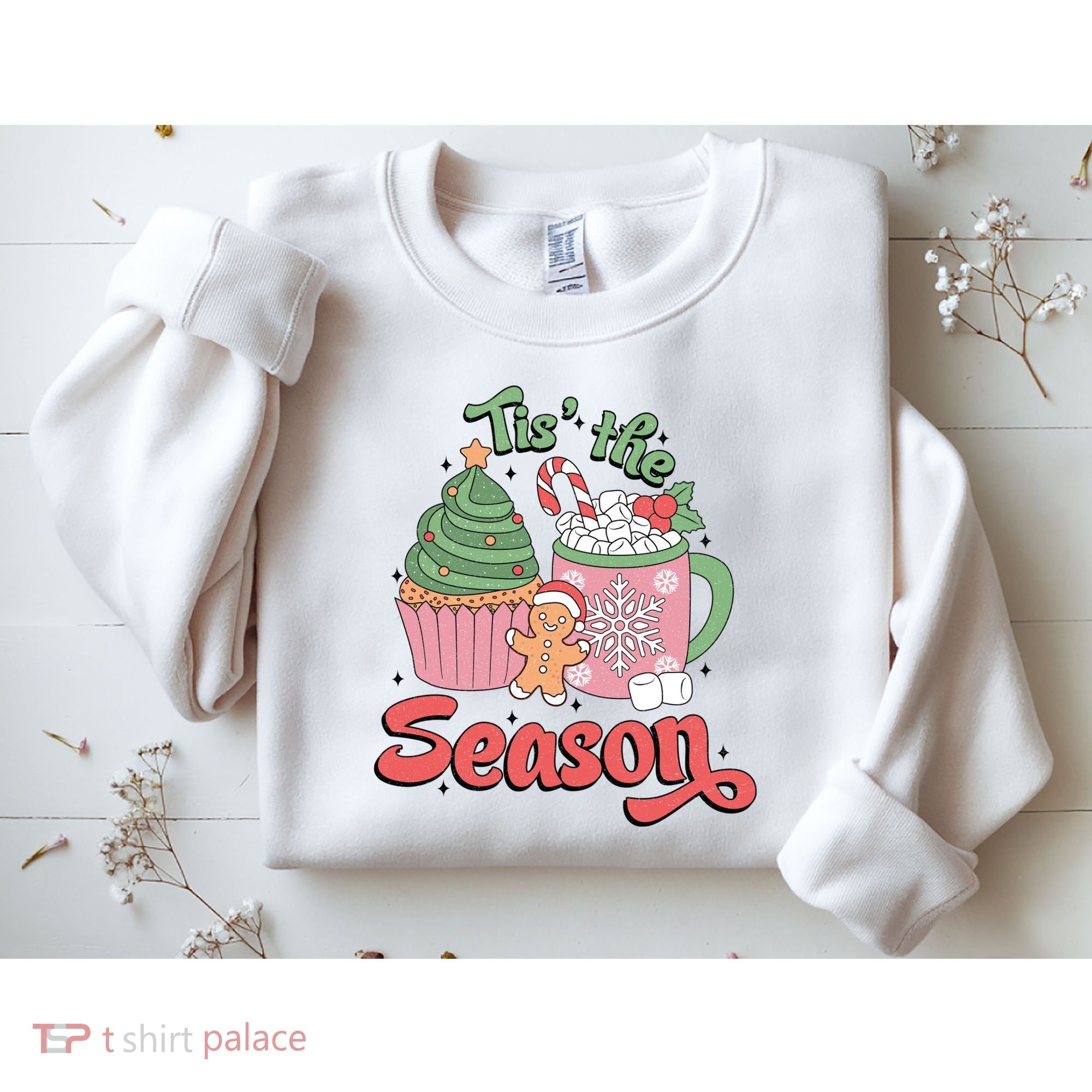 Tis The Season Cozy Christmas Holiday Sweatshirt