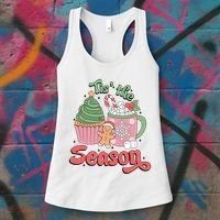 Tis The Season Cozy Christmas Holiday Women's Tank Top thumb 3
