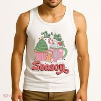 Tis The Season Cozy Christmas Holiday Tank Top thumb 3